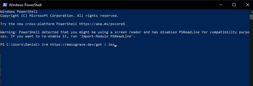Run the Activation Script