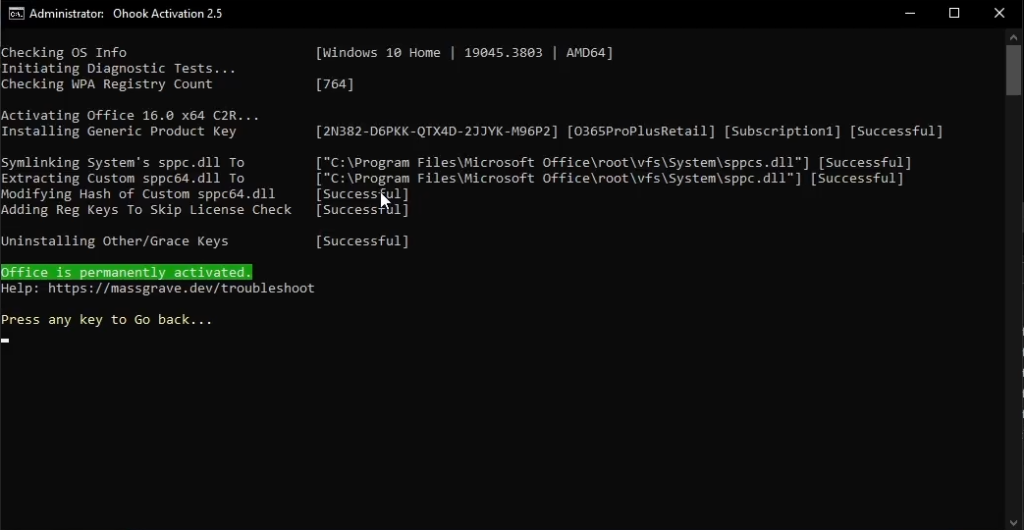 microsoft activation script window